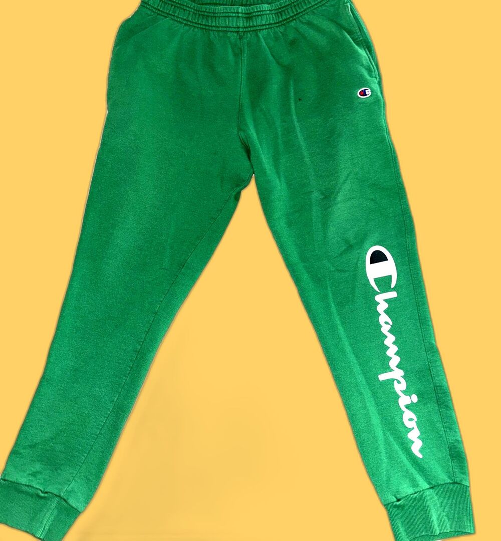 Champion Reverse Weave Pants Adult Large Green Heavyweight Joggers